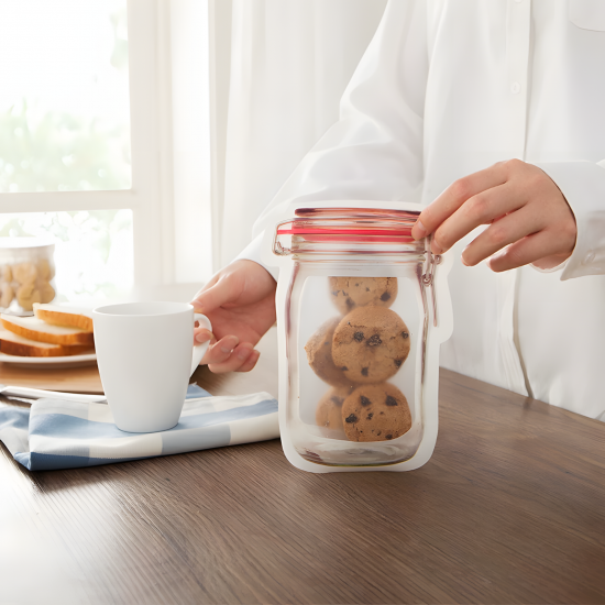 Jar-Shaped Bag Medium - 4 Pcs 
